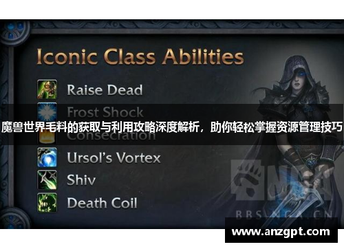 魔兽世界毛料的获取与利用攻略深度解析，助你轻松掌握资源管理技巧